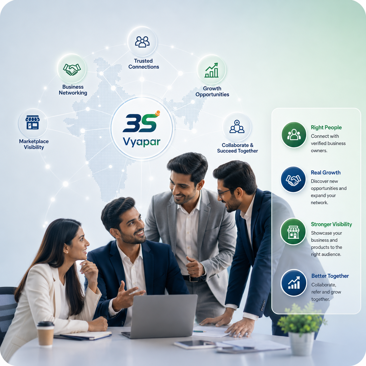 Indian business networking and marketplace ecosystem