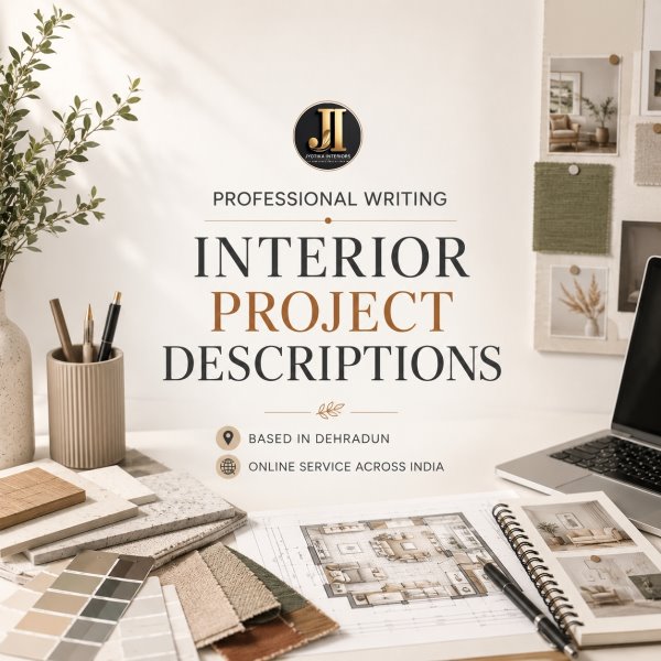 Interior Design Project Description Writing in Dehradun | Professional Content Services