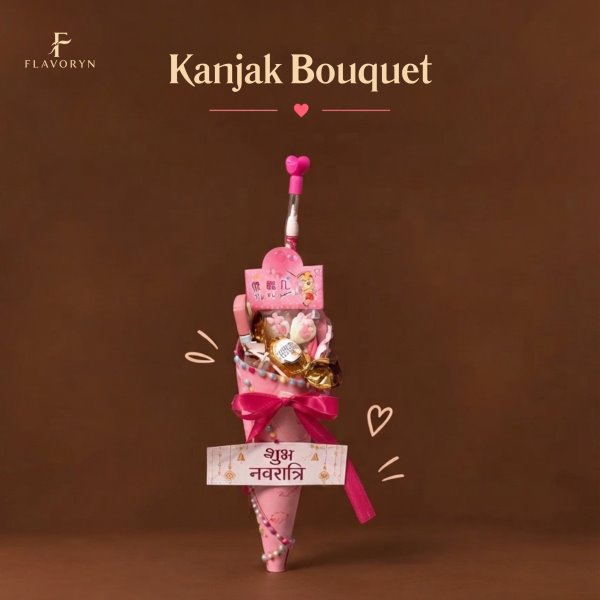 Flavoryn Kanjak Bouquet | Kanya Pujan Navratri Return Gift | Pack of 10 | Kids Return Gift