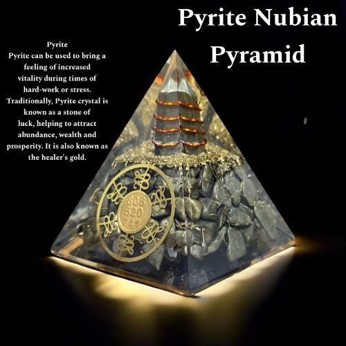 Pyrite Nubian Crystal Pyramid for Wealth and Prosperity – ₹499