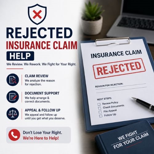 Rejected Insurance Claim Help in Kolkata