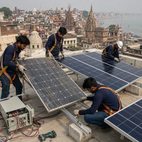 Solar Panel Replacement and High-Efficiency Upgrade in Varanasi