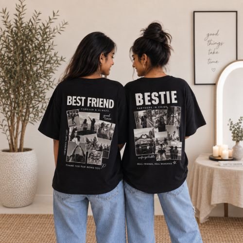 Custom Best Friend T-Shirt Set in Chandauli