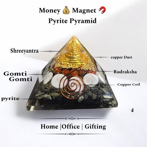Money Magnet Pyrite Crystal Pyramid for Wealth and Prosperity – ₹499