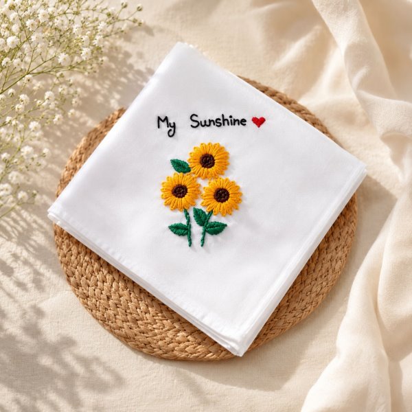 Embroidered Handkerchiefs in Varanasi